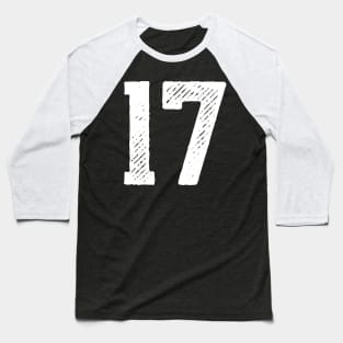 Rough Number 17 Baseball T-Shirt